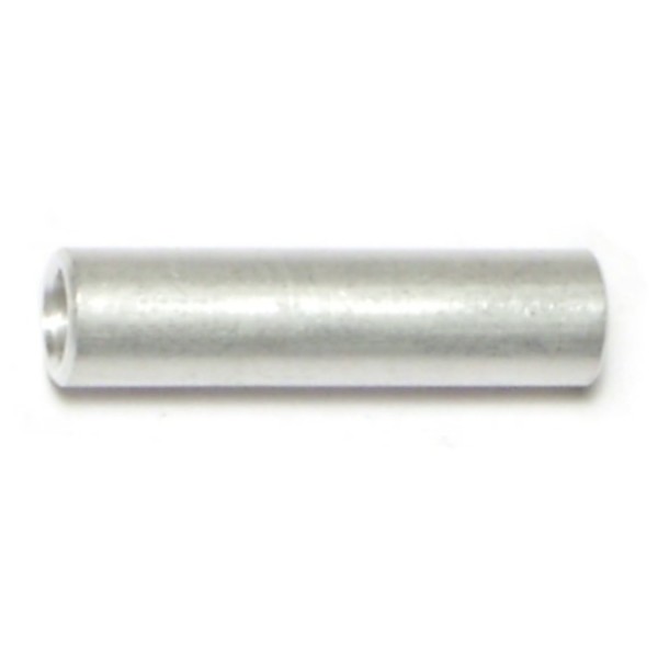 Midwest Fastener Round Spacer, #8 Screw Size, Aluminum, 1 in Overall Lg 65848